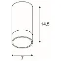 SLV Loftlampe ASTINA QPAR51 Downlight, GU10, hvid