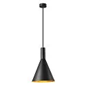 Pendant luminaire PHELIA 280, E27, black/gold
