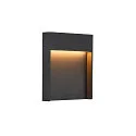 LED Udendørslampe FLATT LED Væglampe, 14W, 3000/4000K, IP65, 460lm, antracit