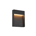 SLV LED Udendørslampe FLATT LED Væglampe, 14W, 3000/4000K, IP65, 460lm, antracit