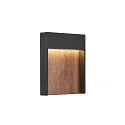 LED Udendørslampe FLATT LED Væglampe, 14W, 3000/4000K, IP65, 500lm, antracit/brun