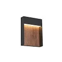 SLV LED Udendørslampe FLATT LED Væglampe, 14W, 3000/4000K, IP65, 500lm, antracit/brun