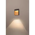 SLV LED Udendørslampe FLATT LED Væglampe, 14W, 3000/4000K, IP65, 500lm, antracit/brun
