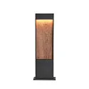 SLV LED Udendørslampe FLATT POLE LED Standerlampe, 9,7W, 3000/4000K, 400lm, IP65, 65cm, antracit/brun