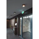 SLV LED Ceiling luminaire FERA 25 CL DALI LED Downlight, 19,5W, 90°, 3000/4000K, 1650lm, glass matt, black
