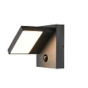 SLV LED Udendørs-/Væglampe ABRIDOR SENSOR LED, 14W, 3000/4000K, 750lm, IP54, antracit