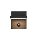 SLV LED Udendørs-/Væglampe ABRIDOR SENSOR LED, 14W, 3000/4000K, 750lm, IP54, antracit