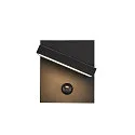 SLV LED Udendørs-/Væglampe ABRIDOR SENSOR LED, 14W, 3000/4000K, 750lm, IP54, antracit