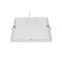SLV LED Ceiling recessed luminaire SENSER 24 LED, square, 1200lm, IP20, white, 3000K