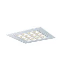 SLV LED Loft-/Indbygningslampe LED PAVONO 600x600, 100°, UGR 16, hvid, 4000K, 3350lm