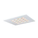 SLV LED Ceiling recessed luminaire LED PAVONO 620x620, 100°, UGR 16, white, 3000K, 3200lm