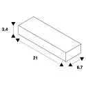 SLV LED Strømforsyning, 100W, 24V, TRIAC dæmpbar, hvid/blå
