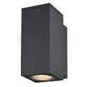 Premium-LED Udendørs Væglampe ENOLA SQUARE SINGLE CCT, IP65 IK02, S version, 6W 3000/4000K 390/450lm 30°, CRi>90, antracit