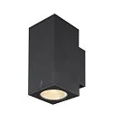 SLV Premium-LED Outdoor Wall luminaire ENOLA SQUARE UP/DOWN CCT, IP65 IK02, M-size, 19W 3000 / 4000K 1480 / 1680lm 38°, CRi>90