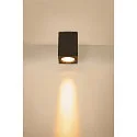 SLV Premium-LED Udendørs Væglampe ENOLA SQUARE CCT, IP65 IK02, M version, 10W 3000/4000K 700/800lm 38°, CRi>90, antracit