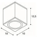 SLV Premium-LED Udendørs Væglampe ENOLA SQUARE CCT, IP65 IK02, M version, 10W 3000/4000K 700/800lm 38°, CRi>90, antracit