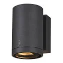 SLV Premium-LED Udendørs Væglampe ENOLA ROUND SINGLE CCT, IP65 IK02, M version, 10W 3000/4000K 720/820lm 38°, CRi>90, antracit