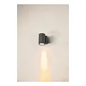 SLV Premium-LED Udendørs Væglampe ENOLA ROUND SINGLE CCT, IP65 IK02, M version, 10W 3000/4000K 720/820lm 38°, CRi>90, antracit