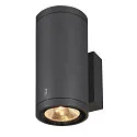 SLV Premium-LED Udendørs Væglampe ENOLA ROUND UP/DOWN CCT, IP65 IK02, M version, 19W 3000/4000K 740/840lm 38°, CRi>90, antracit