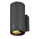SLV Premium-LED Udendørs Væglampe ENOLA ROUND UP/DOWN CCT, IP65 IK02, M version, 19W 3000/4000K 740/840lm 38°, CRi>90, antracit
