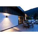 SLV Premium-LED Udendørs Væglampe ENOLA ROUND UP/DOWN CCT, IP65 IK02, M version, 19W 3000/4000K 740/840lm 38°, CRi>90, antracit