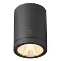 Premium-LED Outdoor Ceiling luminaire ENOLA ROUND CCT, IP65 IK02, S-size, 9W 3000 / 4000K 510 / 580lm 38, CRi>90, anthracite