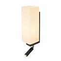 SLV Wall luminaire QUADRASS SPOT Indoor, E27, with LED Spot 2W, 3000K, 200lm, black