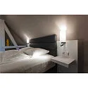SLV Wall luminaire QUADRASS SPOT Indoor, E27, with LED Spot 2W, 3000K, 200lm, black