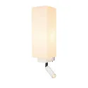 SLV Wall luminaire QUADRASS SPOT Indoor, E27, with LED Spot 2W, 3000K, 200lm, white