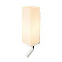 SLV Wall luminaire QUADRASS SPOT Indoor, E27, with LED Spot 2W, 3000K, 200lm, white