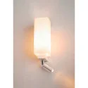 SLV Wall luminaire QUADRASS SPOT Indoor, E27, with LED Spot 2W, 3000K, 200lm, white