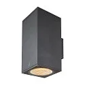 SLV Premium-LED Udendørs Væglampe ENOLA SQUARE UP/DOWN CCT, IP65 IK02, L version, 53W 3000/4000K 5400/6000lm 30°, CRi>90