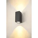 SLV Premium-LED Udendørs Væglampe ENOLA SQUARE UP/DOWN CCT, IP65 IK02, L version, 53W 3000/4000K 5400/6000lm 30°, CRi>90