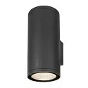 SLV Premium-LED Udendørs Væglampe ENOLA ROUND UP/DOWN CCT, IP65 IK02, L version, 53W 3000/4000K 2700/3000lm 38°, CRi>90, antracit