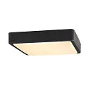 SLV LED Wall / Ceiling luminaire AINOS SQUARE SENSOR Outdoor, 18W, 1300lm, CCT switch 3000/4000K, anthracite