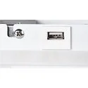 SLV LED Væglampe SOMNILA SPOT Indoor, 13W, 3000K, Spot 65lm,  inkl. USB port, Spot højre, hvid, baggrundslys 646lm
