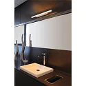 SLV LED Spejllampe GLENOS LED Lampe til bad, 120°, sølv, 12,6W, 3000K