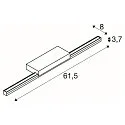 SLV LED Spejllampe GLENOS LED Lampe til bad, 120°, sølv, 12,6W, 3000K