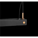 LED Pendel NOYA PD PHASE, CCT switch, 2700/3000K, 1861/2025lm, IP20, sort