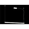 SLV LED Pendel NOYA PD PHASE, CCT switch, 2700/3000K, 1861/2025lm, IP20, hvid