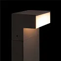 SLV LED Udendørslampe L-LINE OUT FL Pole LED Standerlampe, vandret, CCT switch, 3000/4000K, 490/530lm, IP65, antracit, 50cm