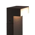 SLV LED Udendørslampe L-LINE OUT FL Pole LED Standerlampe, vandret, CCT switch, 3000/4000K, 490/530lm, IP65, antracit, 50cm