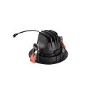 SLV LED Loftindbygningslampe NUMINOS DL M, 3000K, IP20, drejelig / svingbar, 40°, 1500lm, UGR 20, sort/sort