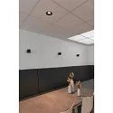 SLV LED Loftindbygningslampe NUMINOS DL M, 3000K, IP20, drejelig / svingbar, 55°, 1500lm, UGR 21, sort/sort