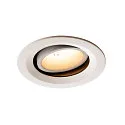LED Loftindbygningslampe NUMINOS DL M, 3000K, IP20, drejelig / svingbar, 20°, 1600lm, UGR 20, hvid/hvid
