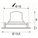 SLV LED Ceiling recessed luminaire NUMINOS DL M, 3000K, IP20, rotatable / pivotable, 40°, 1600lm, UGR 20, white/white
