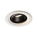 LED Ceiling recessed luminaire NUMINOS DL M, 4000K, IP20, rotatable / pivotable, 40°, 1600lm, UGR 20, white/black