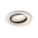 LED Loftindbygningslampe NUMINOS DL M, 4000K, IP20, drejelig / svingbar, 40°, 1750lm, UGR 20, hvid/hvid