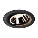 LED Ceiling recessed luminaire NUMINOS DL L, 3000K, IP20, rotatable / pivotable, 40°, 2200lm, UGR 18, black/chrome