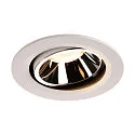 LED Ceiling recessed luminaire NUMINOS DL L, 3000K, IP20, rotatable / pivotable, 40°, 2200lm, UGR 18, white/chrome